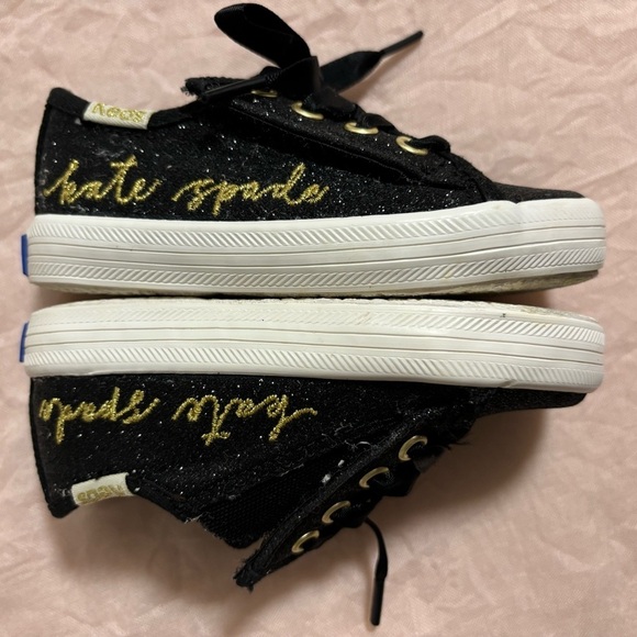 Kate Spade Keds Kickstart Sparkle Black Shoes - Toddler Size 5M - Picture 4 of 7
